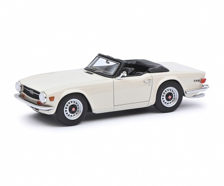 Schuco Triumph Tr6 Roadster 1968 White  1:43 450915100