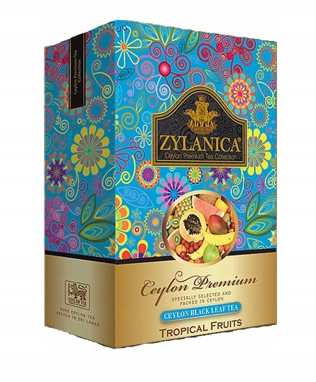 ﻿Herbata owocowa Liściasta ZYLANICA PREMIUM BLACK TEA TROPICAL PIECES FBOP 1