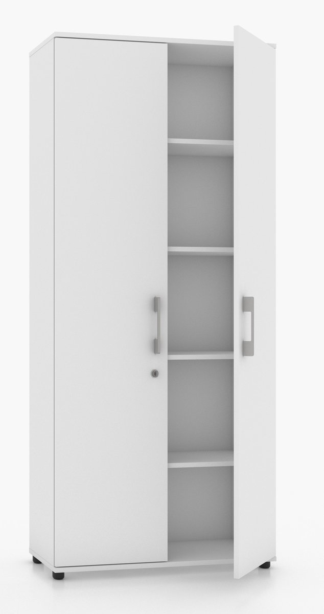 Szafa biurowa G 80 2d biała lub szara zamykana na klucz rodo