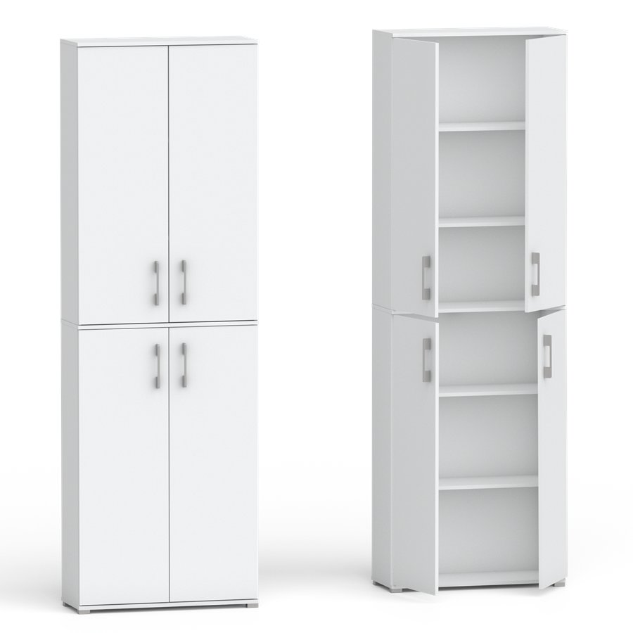 Szafa biurowa Pola 215 - 4D 80cm biała.