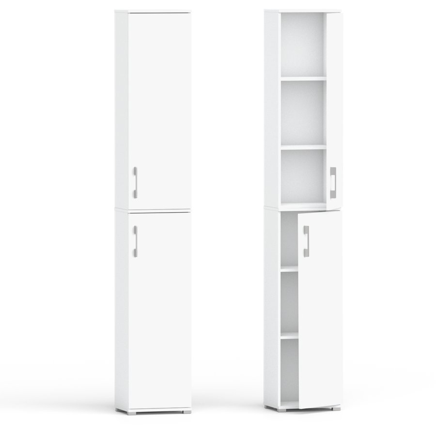 Szafa biurowa Pola 215 - 2D 30 cm biała.