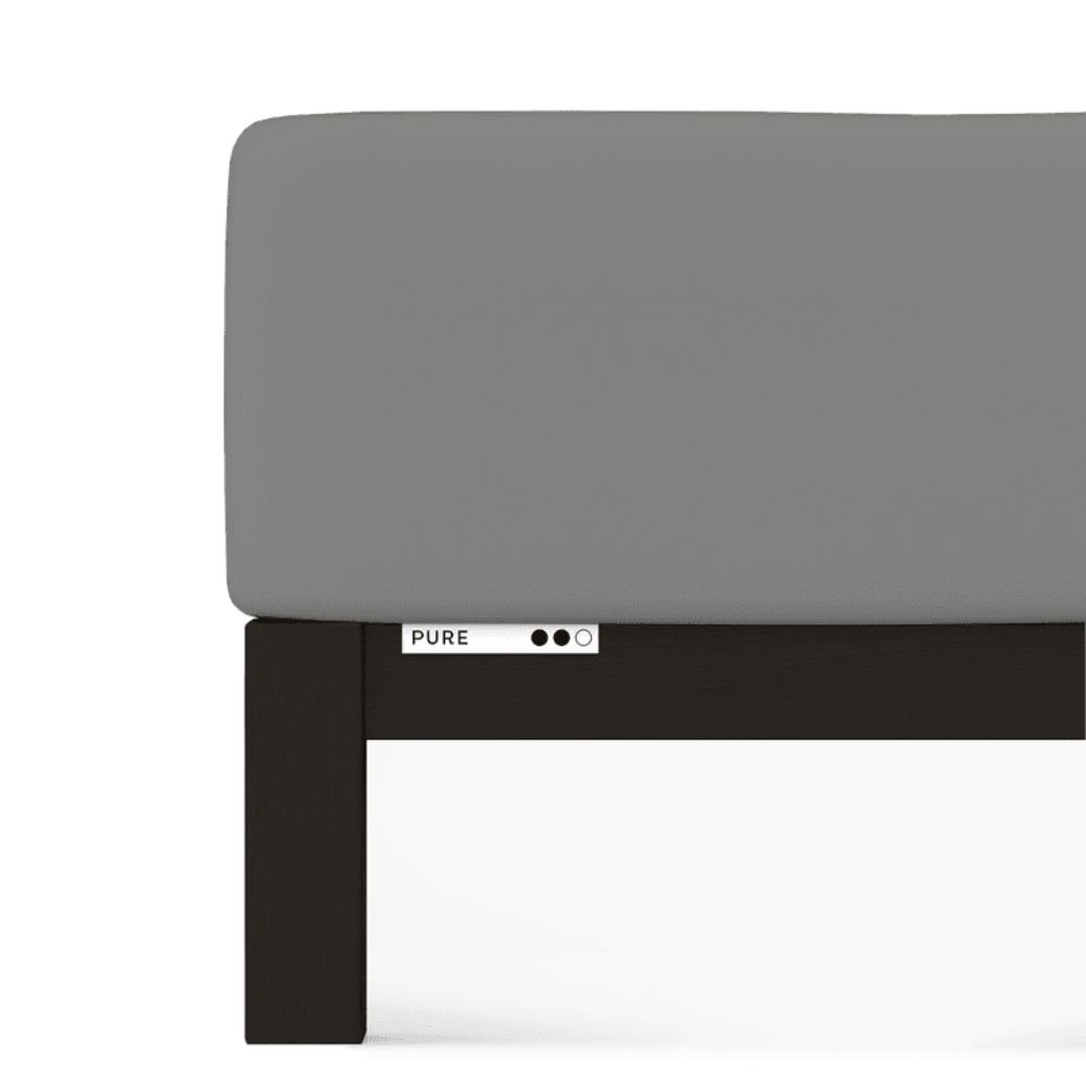 Prześcieradło Schlafgut Pure Standard 140x190-160x220 cm Gray Mid 128