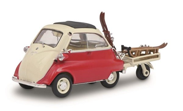 Schuco Bmw Isetta Trailer + Ski 1:43 450268200