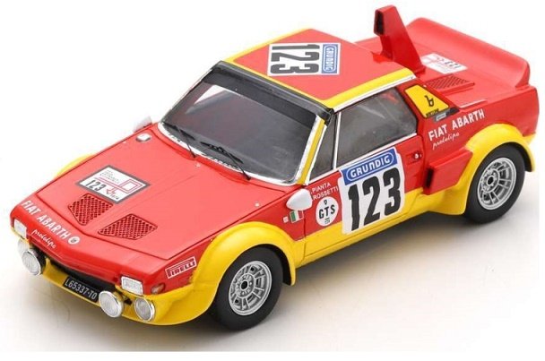 Spark Model Fiat Abarth X1/9 #123 Tour De France Au 1:43 Sf264