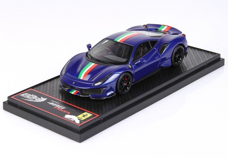 Bbr Ferrari 488 Pista Rhd 2019 Blue Tour De 1:43 Car76