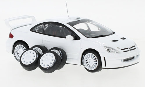 Ixo Models Peugeot 307 Wrc White 2 Set Of Wheels  1:43 Mdcs03