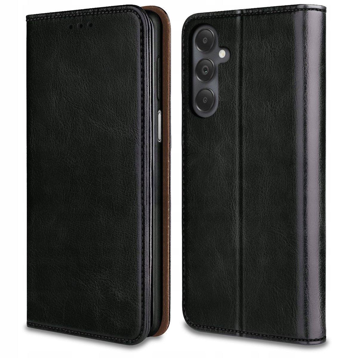 Etui do Samsung Galaxy A05s SKÓRZANE PORTFEL MAGNETYCZNE CASE + SZKŁO 9H