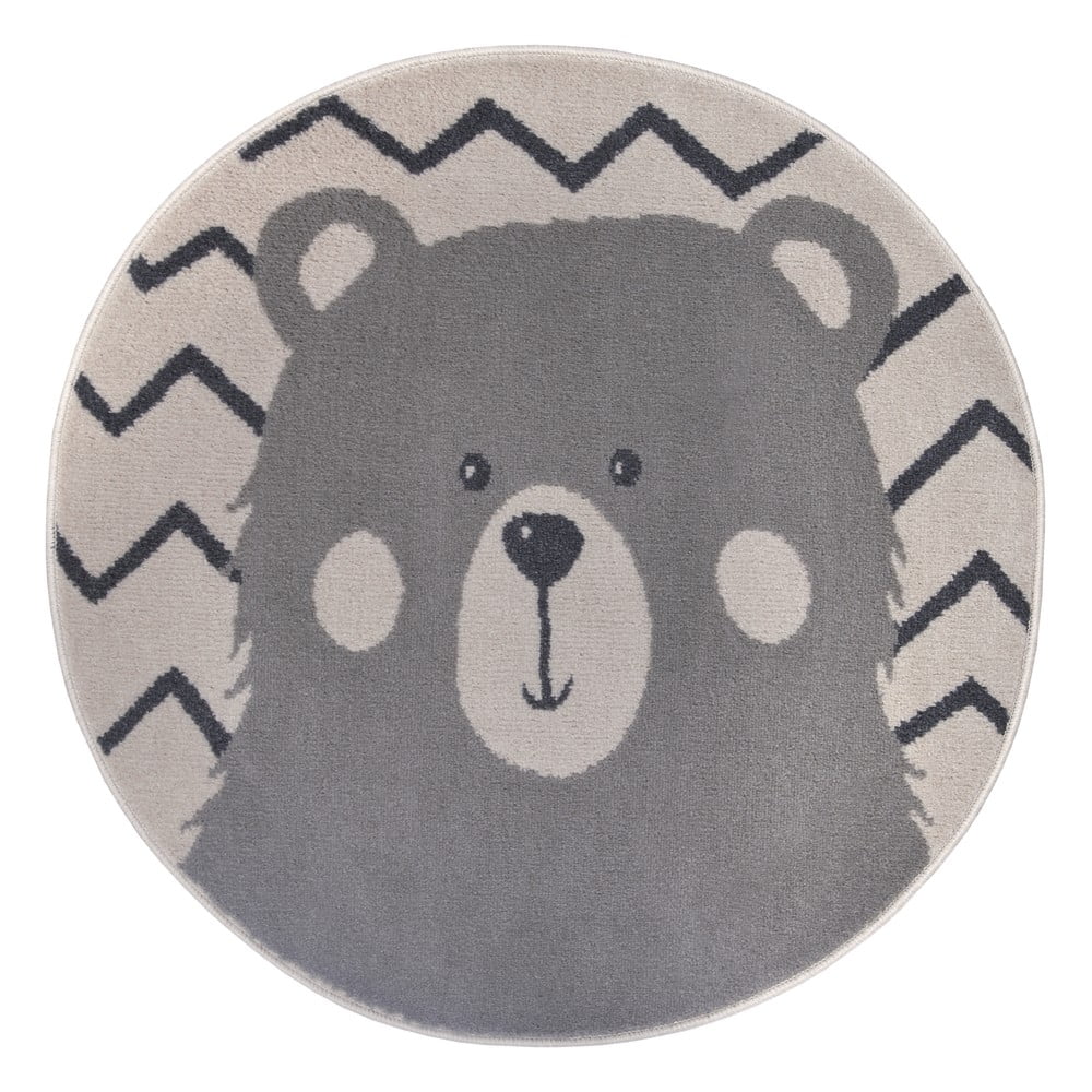 Szary dywan dziecięcy ø 140 cm Bear – Hanse Home