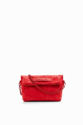 Desigual Women's Alpha LOVERTY 3.0 MI Accessories PU Hand Bag, Red, czerwony