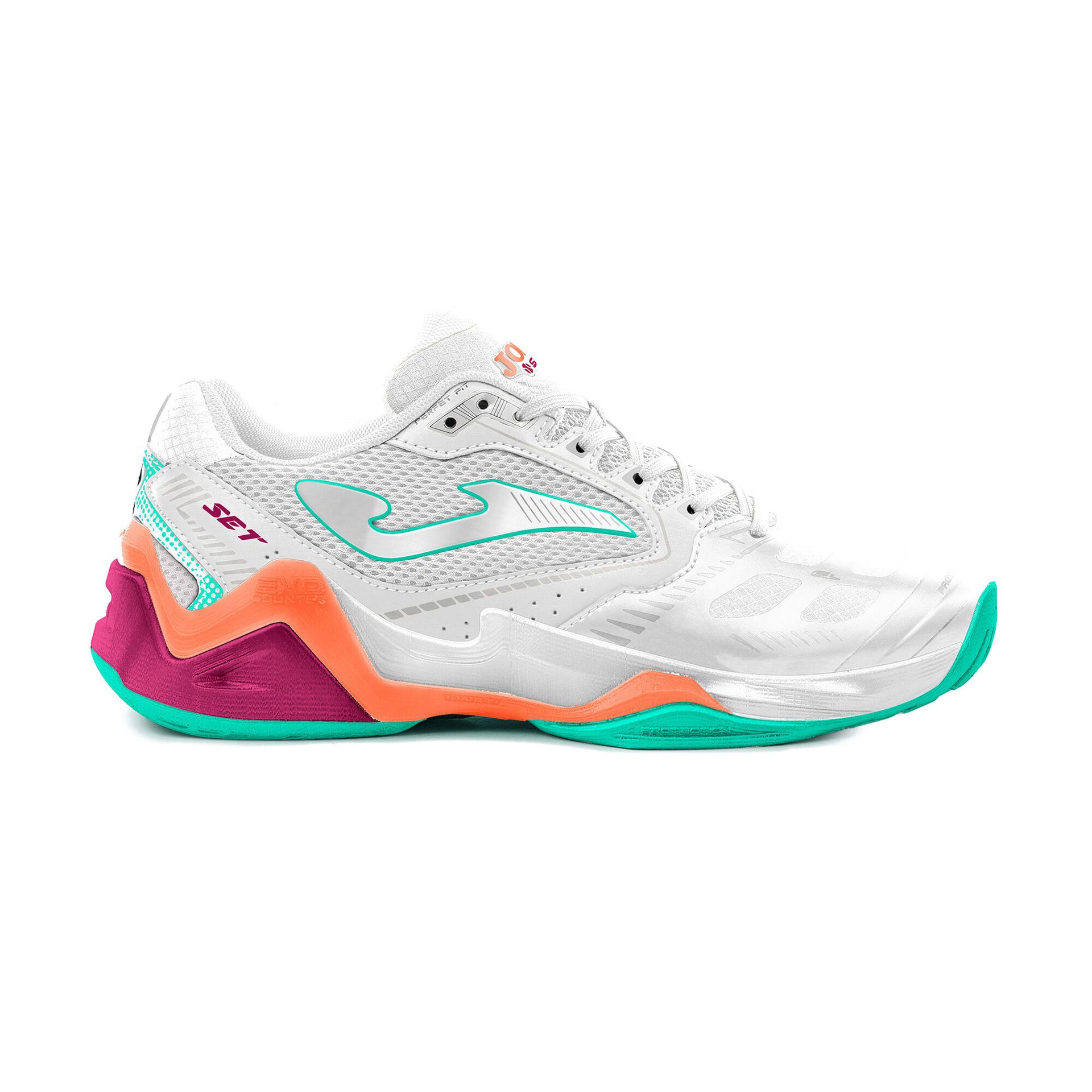 Buty do tenisa damskie Joma Set Lady C white/orange