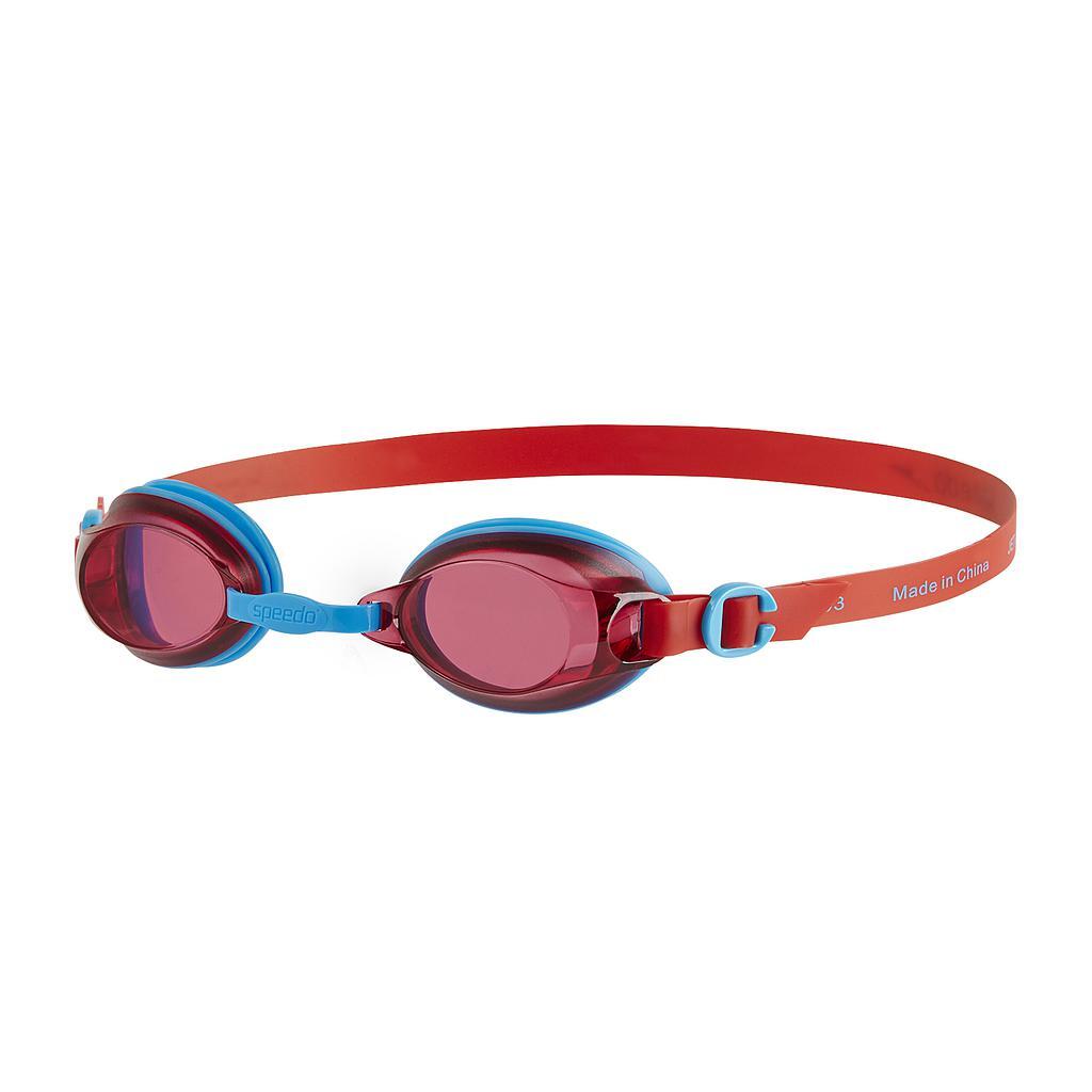 Speedo Jet okulary do pływania Junior turkusowy niebieski/czerwony Lava 8-09298C106