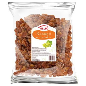 ﻿Helio Rodzynki Sułtańskie 1,5 Kg