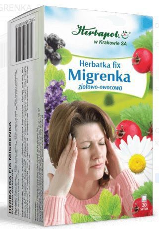 ﻿Herbapol Kraków, Herbatka fix, Migrenka, 20 saszetek
