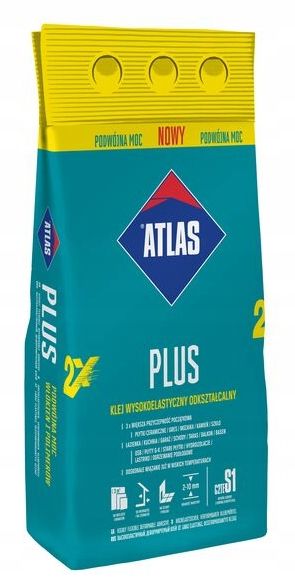 Atlas Zaprawa klejowa Klej odkształcalny wysokoelastyczny marki PLUS worek 10kg