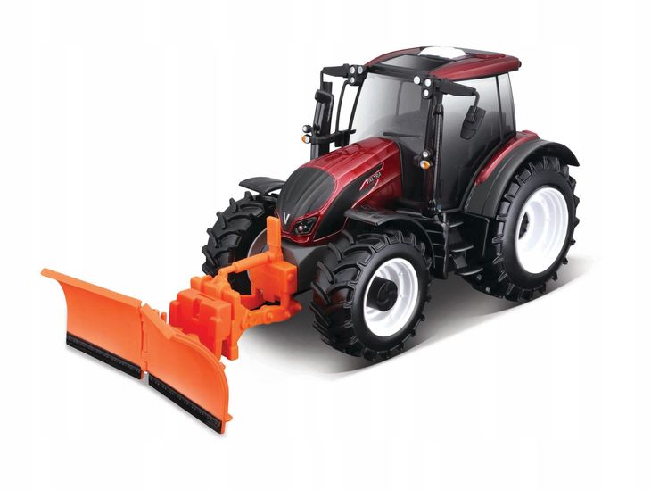 Valtra N174 Metalowy Traktor Pług Śnieżny Pojazd Rolniczy Zabawka Auto