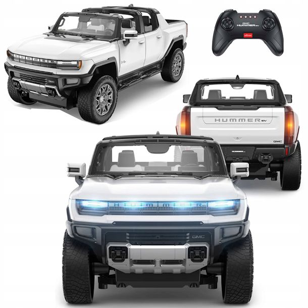 Zdalnie Sterowany Samochód Terenowy 4x4 Auto Rc Pilot Duży Hummer Białe