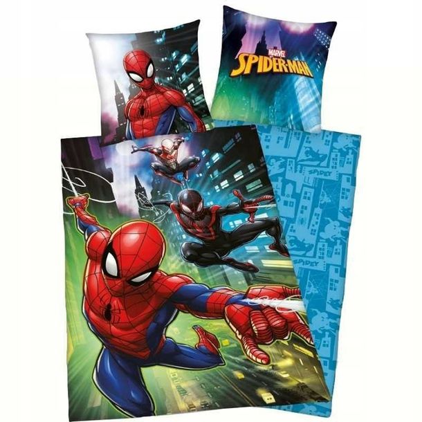 Komplet Pościeli Spiderman 140x200 i 63x63