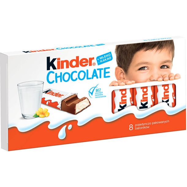 Kinder Czekolada mleczna 100 g x 10 pudełek