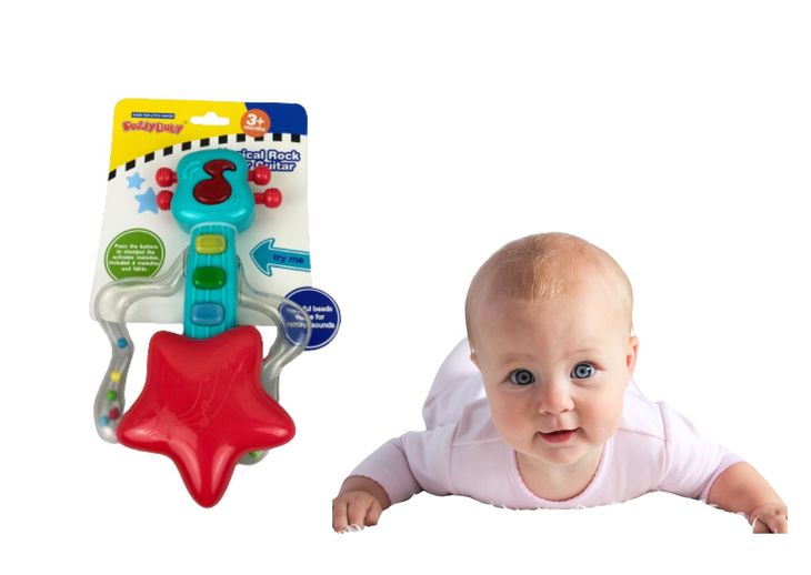 Zabawka Grzechotka dla malucha gitara