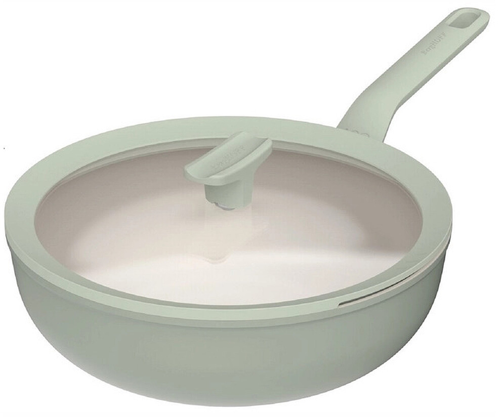 Patelnia wok z pokrywą Berghoff Balance Sage Leo 28 cm