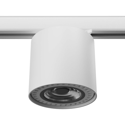 Tiube lampa tuba 1xGU10 AR111 z żarówką 7W/3000K do szyny 3F biała MYL.00041