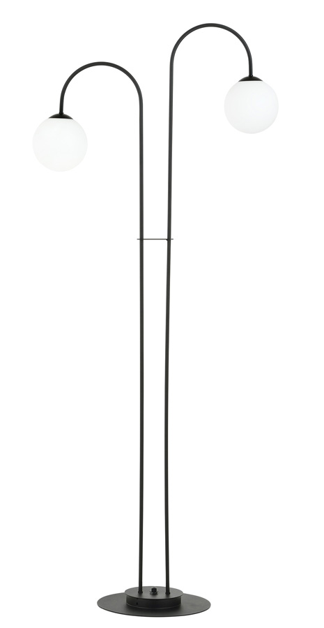 Nowoczesna lampa podłogowa z mlecznymi kloszami - D117 Giri