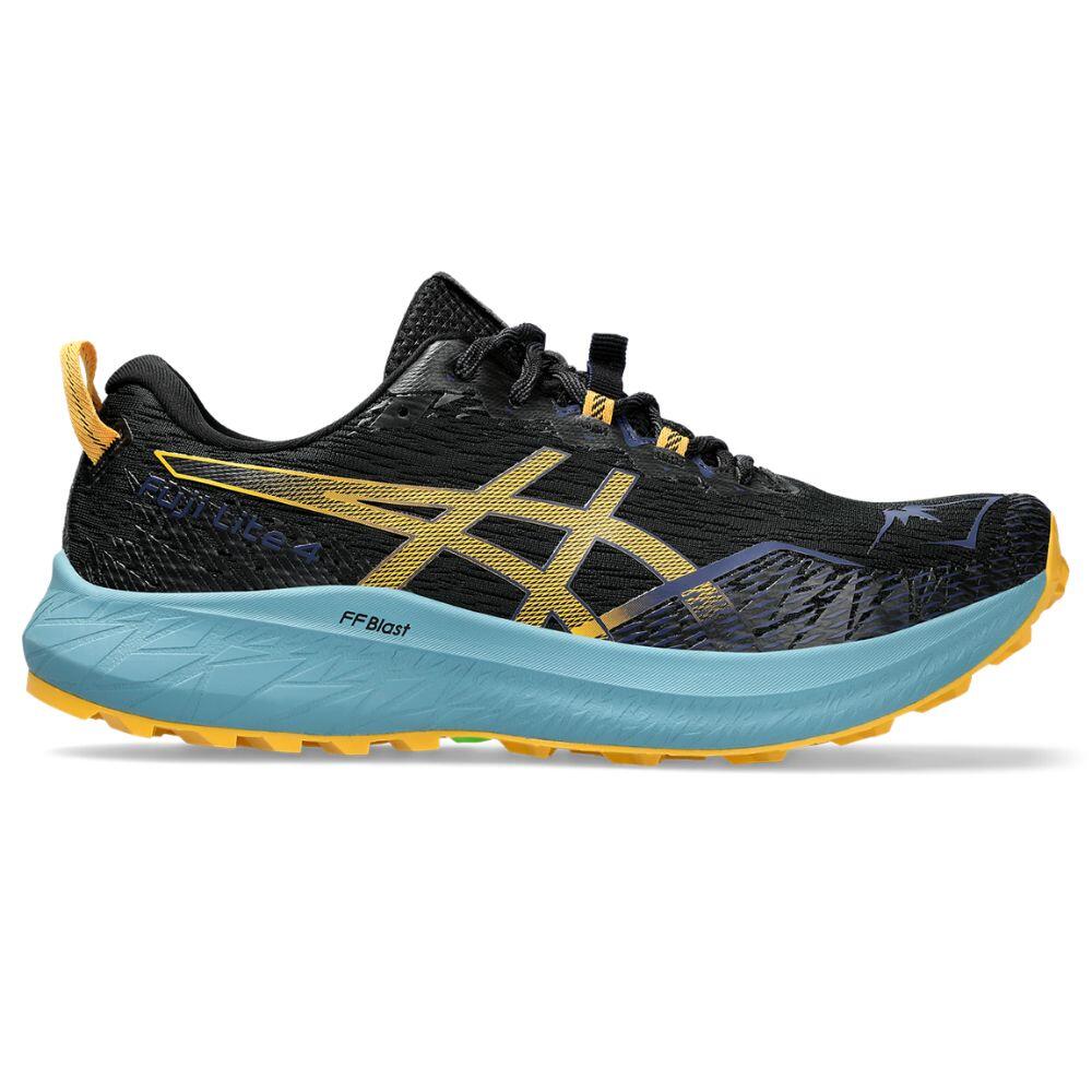 Buty do biegania Asics Fuji Lite 4 M 1011B698 (kolor Czarny. Niebieski. Żółty, rozmiar 43 1/2)