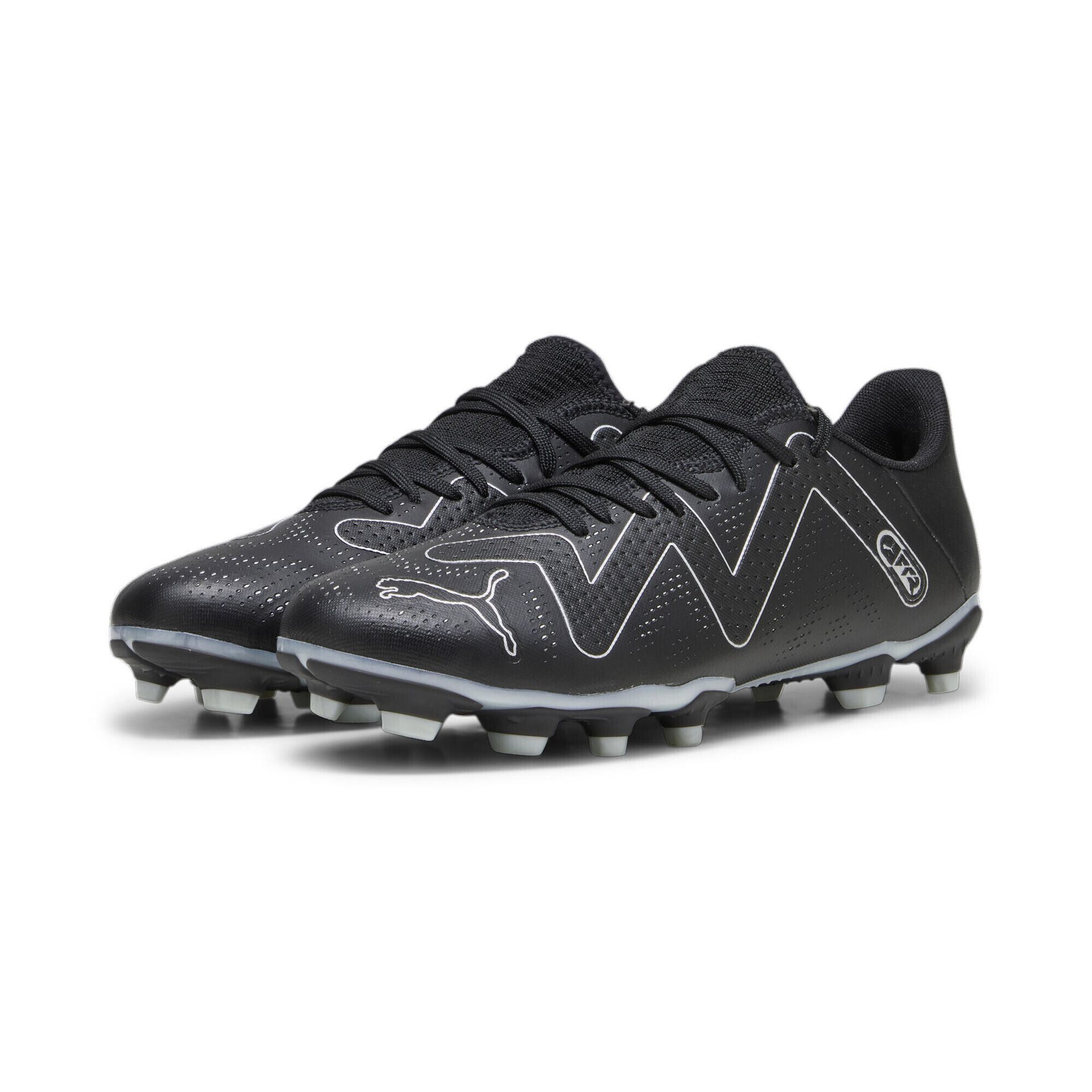 PUMA Męskie buty piłkarskie Future Play Fg/Ag, Puma Black Puma Silver, 47 EU