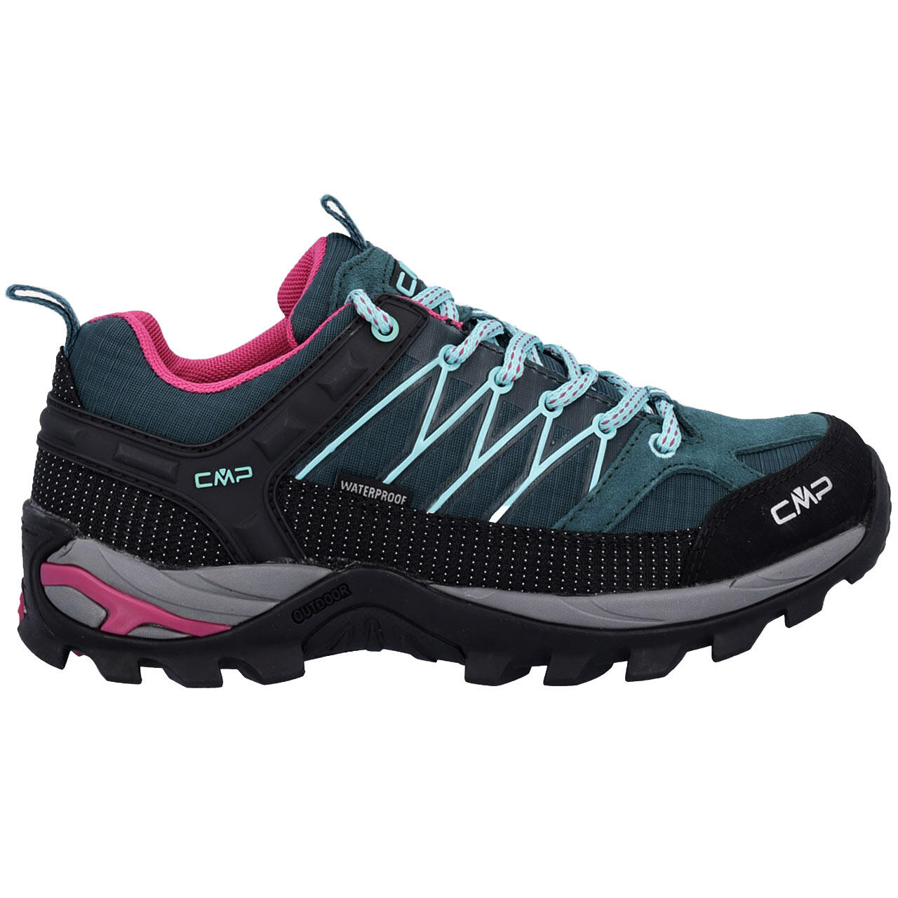 CMP Damskie buty trekkingowe Rigel Low Wmn Wp Walking, Deep Lake-Acqua, 37 EU, Deep Lake Acqua, 37 eu
