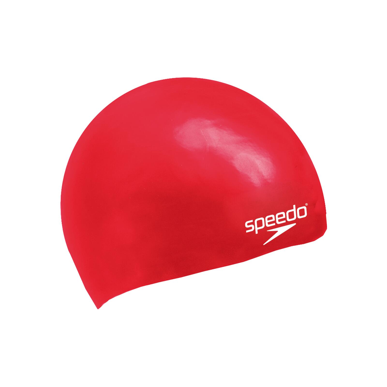 Speedo czepek Moulded Silicone Cap red Jr