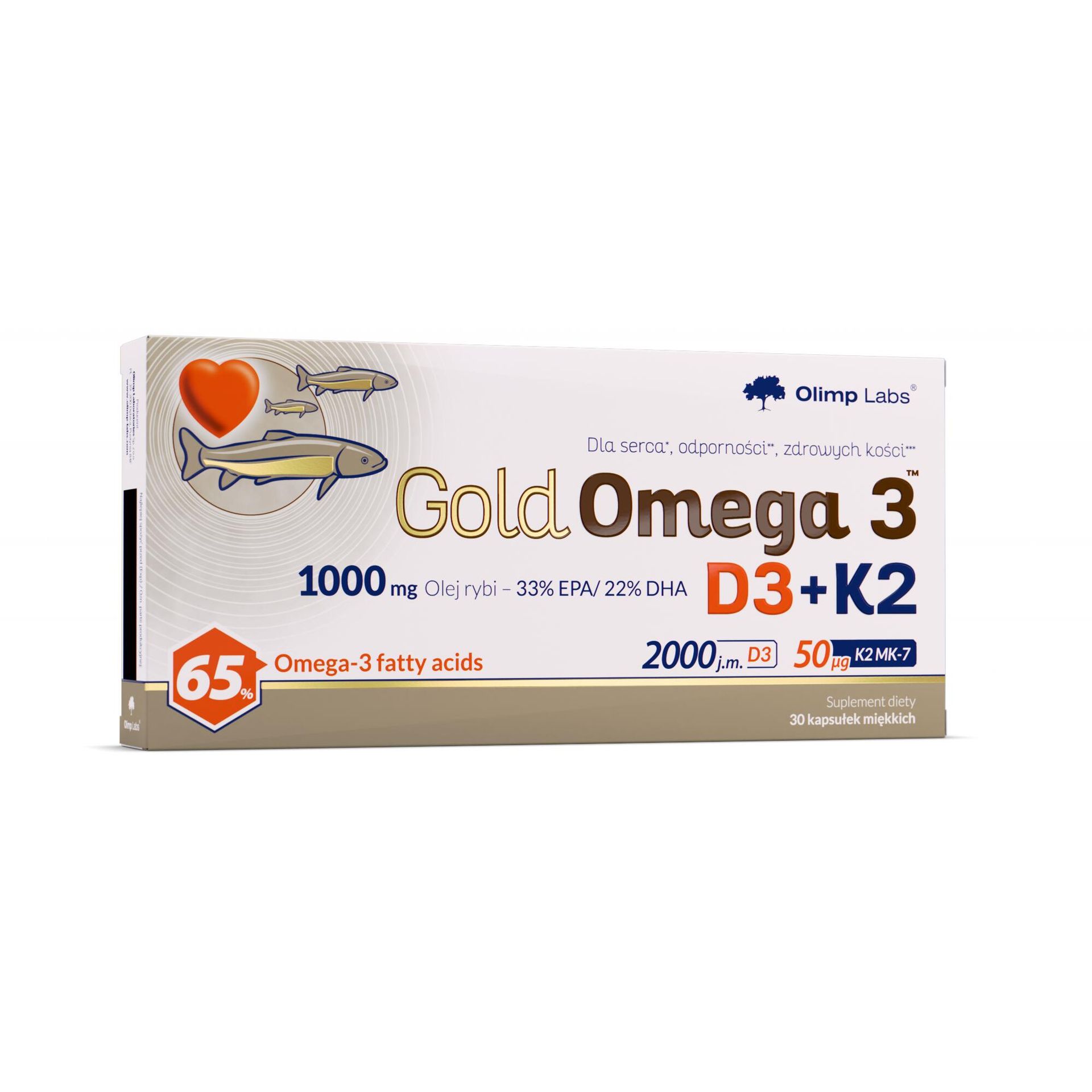 Olimp Gold Omega 3 D3+K2 30Caps (3203341)