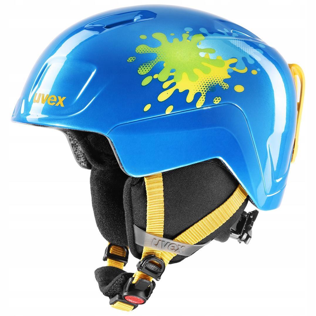 Uvex Heyya Helmet Kids, niebieski/żółty 46-50cm 2021 Kaski narciarskie S5662524001