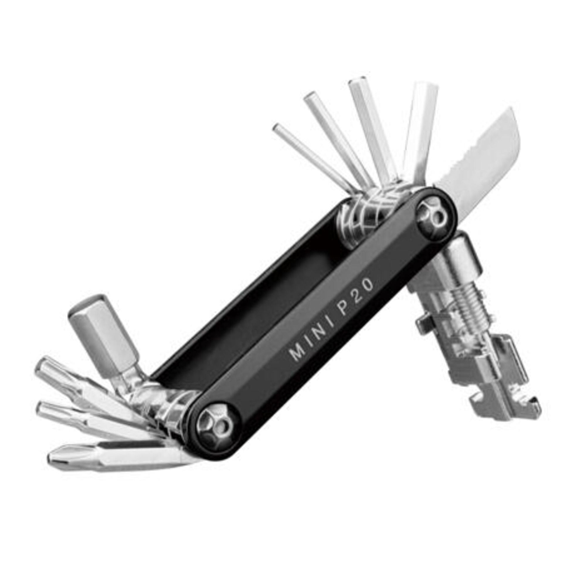 Topeak Mini P20 Narzędzie wielofunkcyjne, black 2021 Narzędzia wielofunkcyjne i mini narzędzia 15400055