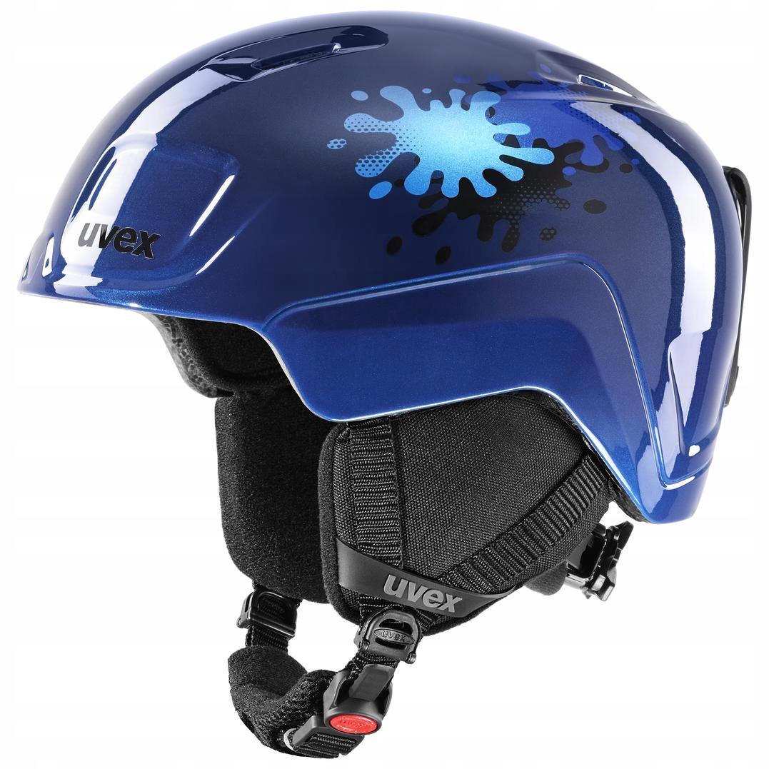 Uvex Heyya, kask narciarski, juniorski, ciemnoniebieski