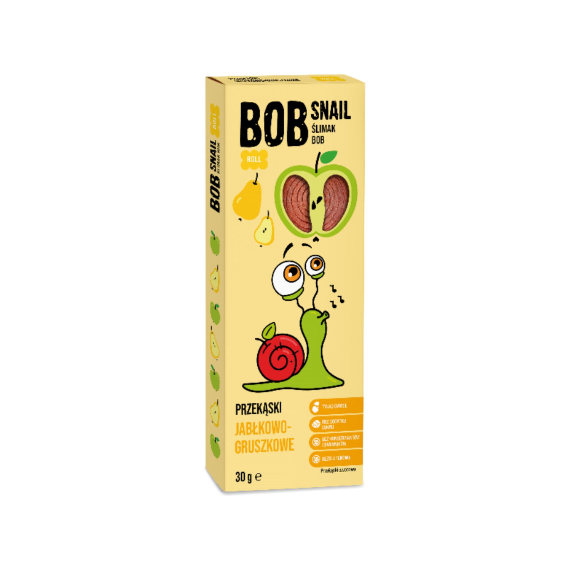 Bob Snail Przekąski jabłkowo - gruszkowe 30 g