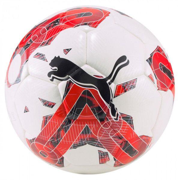 Puma, Piłka Nożna Orbita 5 Hyb 083783 02, Biało-Czerwona, Rozmiar 5