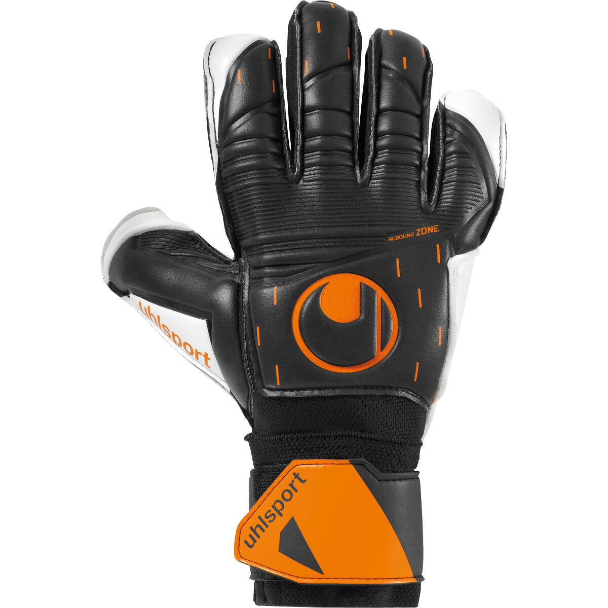 Rękawice bramkarskie uhlsport Speed Contact Soft Flex Frame czarno-białe 101126701 45055