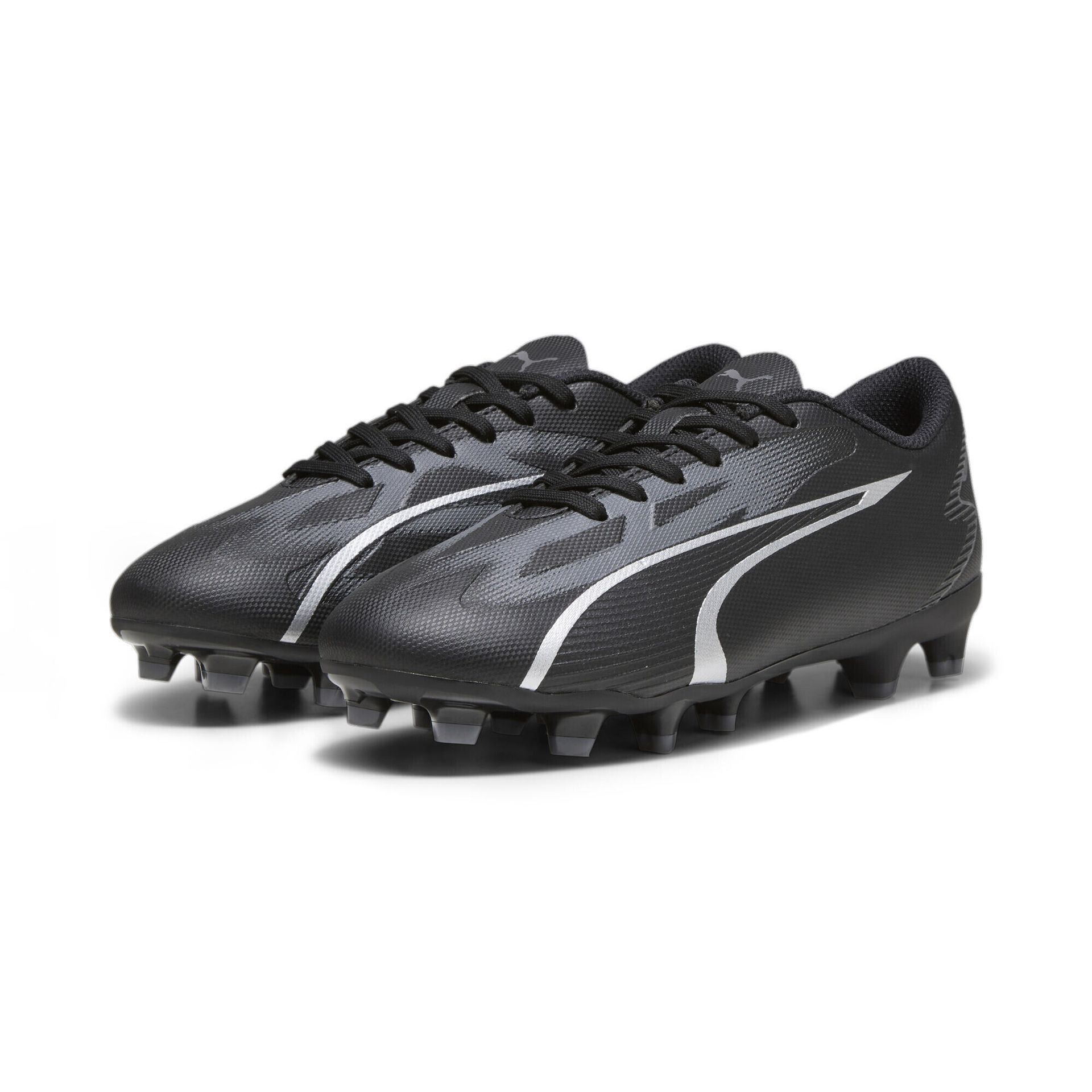 PUMA Unisex dziecięce buty piłkarskie Ultra Play Fg/Ag Jr, Puma Black asfalt, 36 EU
