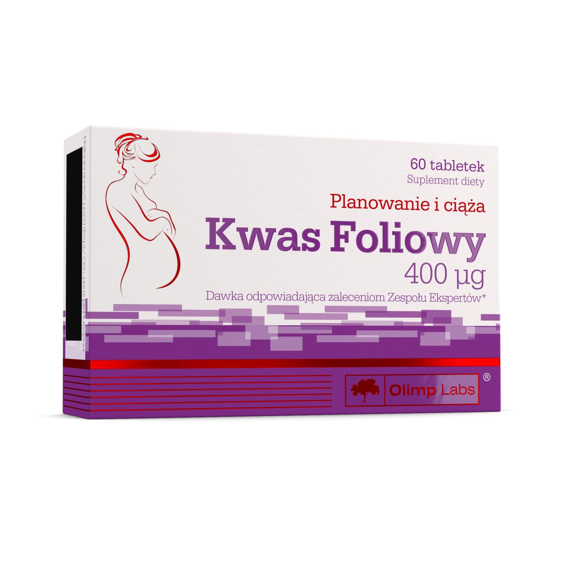 Olimp Laboratories Kwas Foliowy 400ug 60 tabletek 3640621