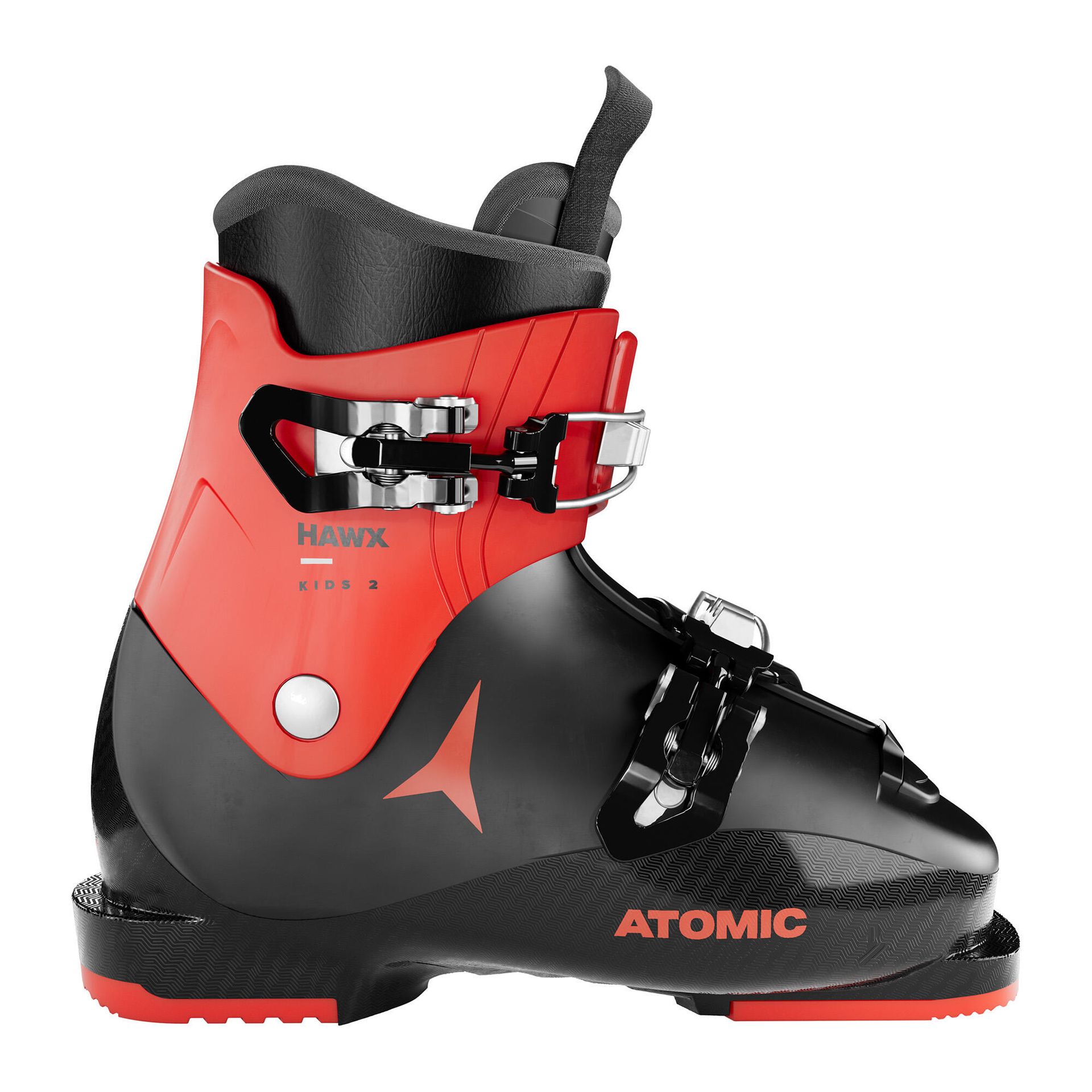 Atomic Hawx Kids 2, buty narciarskie, juniorskie, czarno-czerwone