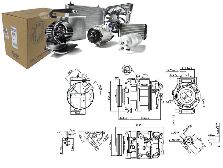 NISSENS SPRĘŻARKA KLIMATYZACJI NISSENS 89359 BMW 5 E60-E61 03- BMW 7 E65-E68 01 NISSENS 89359