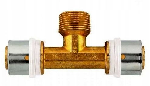 HERZ HERZ TRÓJNIK Z GWINTEM ZEWNĘTRZNYM RUROWYM ŚR: 20X2 - R 3/4 - 20X2 - P 7220 52 P 7220 52