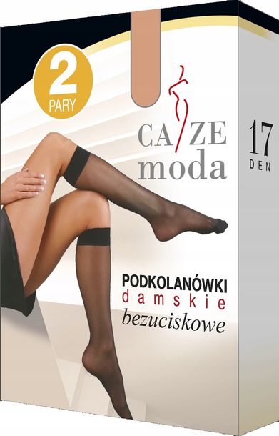 PRAWDZIWE BEZUCISKOWE podkolanówki lycra Włoskie