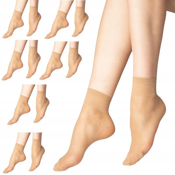 PRAWDZIWE BEZUCISKOWE skarpetki lycra 20p Włoskie