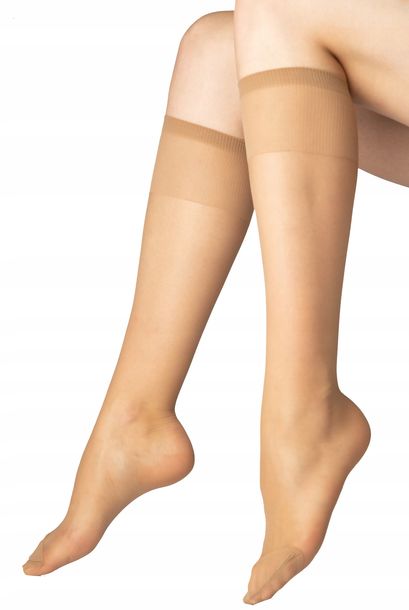 Prawdziwe BEZUCISKOWE podkolanka lycra eko ofert