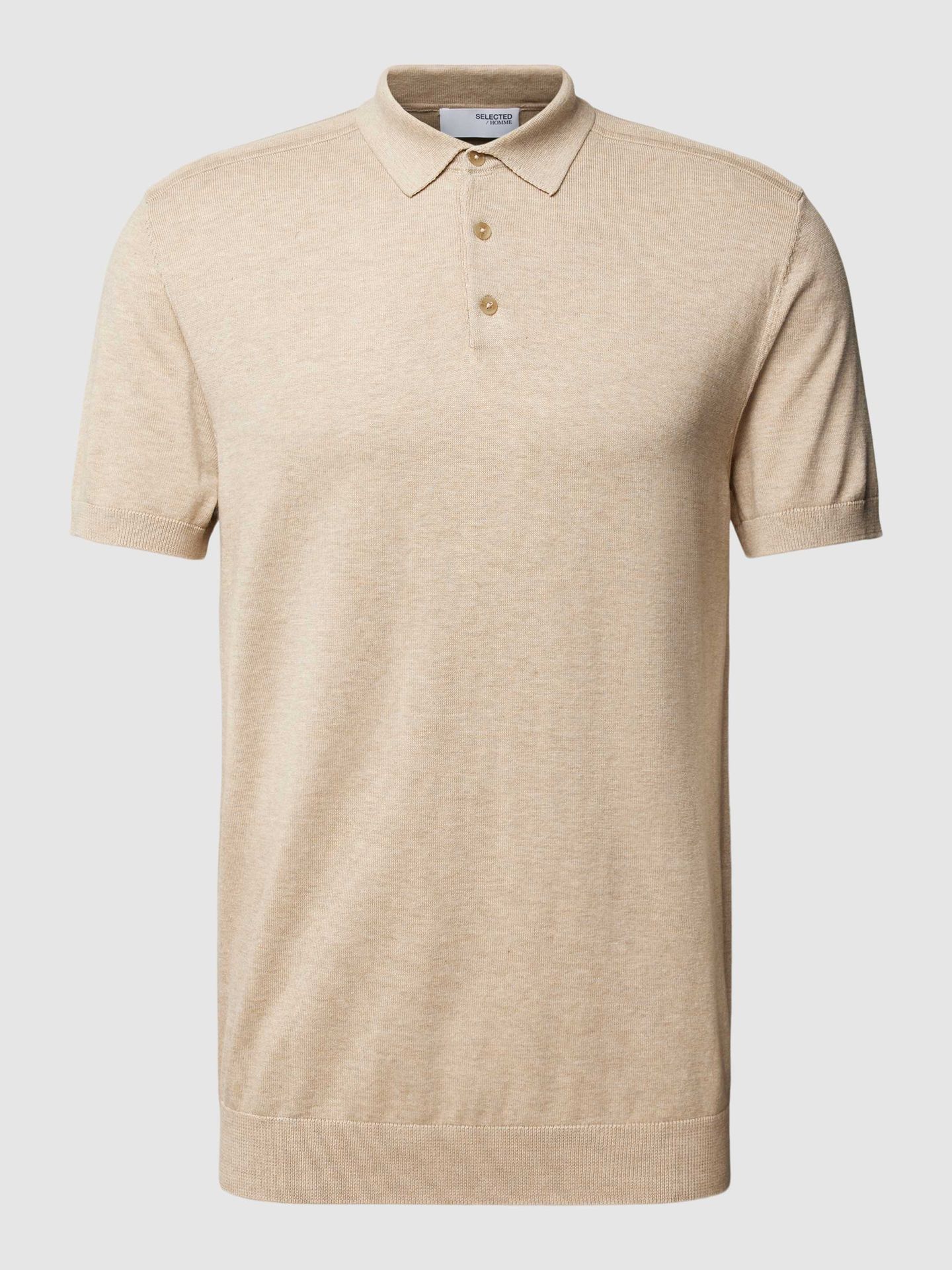 Koszulka polo z krótką listwą guzikową model ‘BERG’