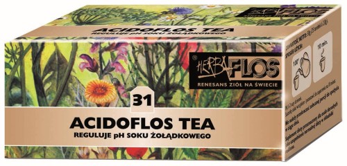 31 Acidoflos TEA fix 20*2g - nadkwaśność (HERBA-FLOS)