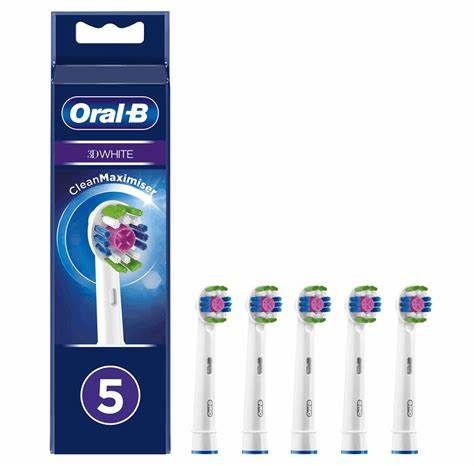5 X Braun Oral-b 3d White Końcówki Oryginalne!