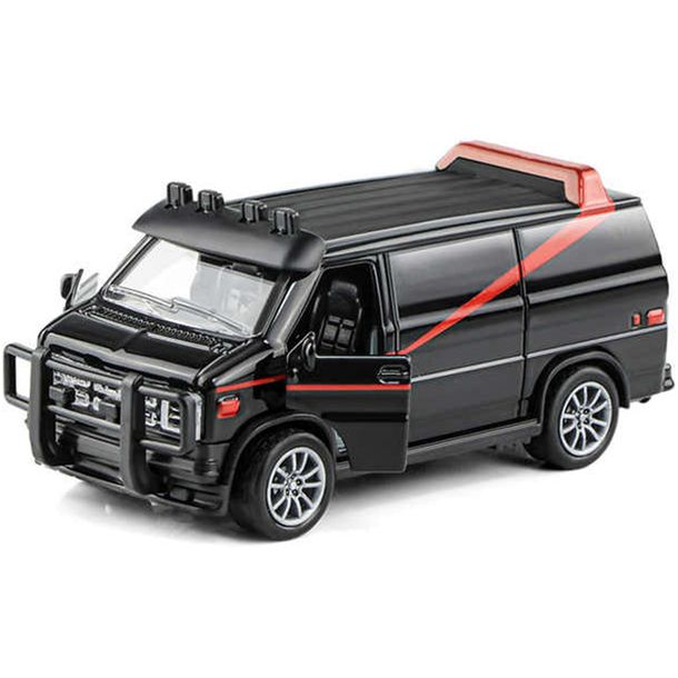 Auto Samochód Furgonetka Metalowa Światło Dźwięk Zabawka Dla Dzieci