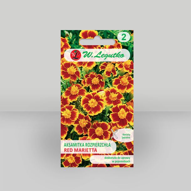 Legutko sp. z o.o Nasiona Aksamitka Red Marietta mahoniowoczerwona